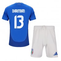 Camisa de time de futebol Itália Matteo Darmian #13 Replicas 1º Equipamento Infantil Europeu 2024 Manga Curta (+ Calças curtas)